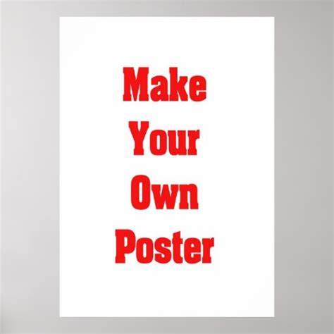 Make your own posters at home for free! .